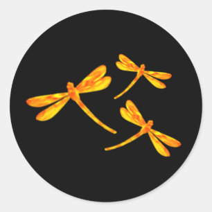 Aufkleber für Libellen - Feuer