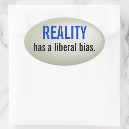 Aufkleber für liberale Voreingenommenheit - erhöht (Tasche)