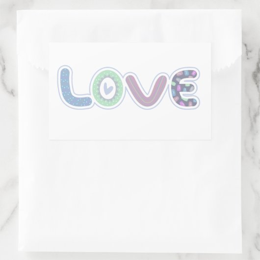 Aufkleber für Liebe (Tasche)