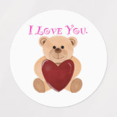 Aufkleber für Liebe (Design 1)