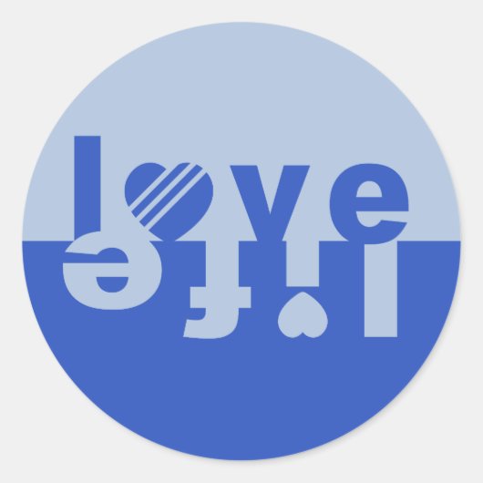 Aufkleber für Liebe LIFE (Vorderseite)