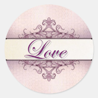 Aufkleber für Liebe Plum Filigree