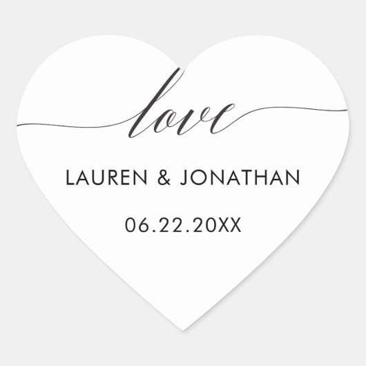 Aufkleber für Lieben, Aufkleber für Gastgeschenk H (Vorderseite)