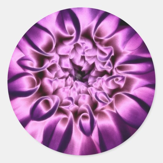 Aufkleber für lila Blume (Vorderseite)