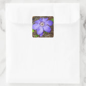 Aufkleber für lila Blume (Tasche)