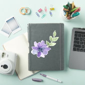 Aufkleber für lila Blume (iPad Hülle)