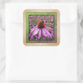 Aufkleber für lila Coneflower Echinacea-Wildblume (Tasche)