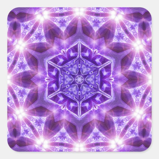 Aufkleber für lila Geometrie (Vorderseite)