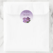 Aufkleber für lila Geranium Blume Buchzeichen (Tasche)