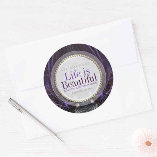 Aufkleber für lila Gotik (Umschlag)