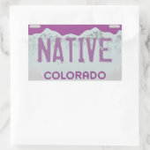 Aufkleber für lila Nummernschilder von Native Colo (Tasche)