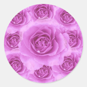 Aufkleber für lila Rose