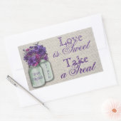 Aufkleber für Lila Süßwarenbuffet (Umschlag)