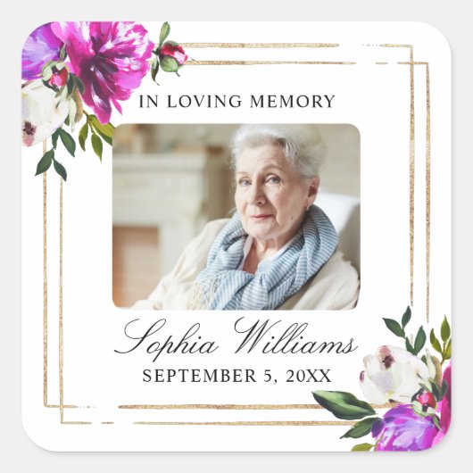 Aufkleber für lila und grüne Gedenkstätte (Vorderseite)