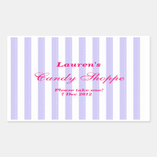 Aufkleber für lila und scharf rosa Candy Shoppe