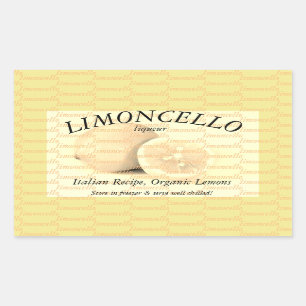 Aufkleber für Limoncello
