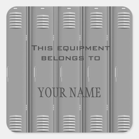 Aufkleber für Locker-Room (Vorderseite)