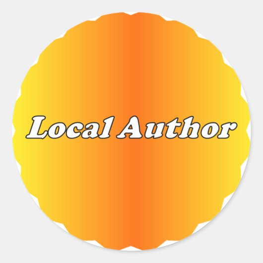 Aufkleber für lokale Autoren (Vorderseite)