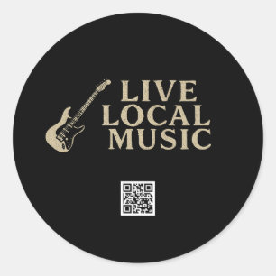 Aufkleber für lokale Musik