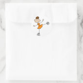 Aufkleber für Mädchen in Orangeneis (Tasche)