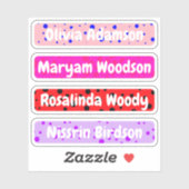 Aufkleber für Mädchen (wasserdichte Etiketten) (Blatt)