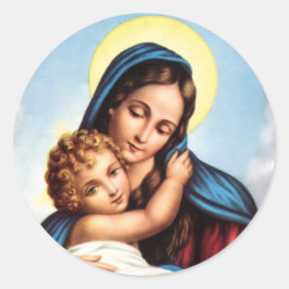 Aufkleber für Madonna und Kinder