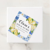 Aufkleber für mediterranes Positano-Brautparty Geschenkanhänger (Beispiel)