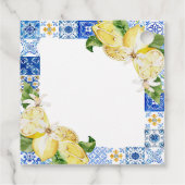 Aufkleber für mediterranes Positano-Brautparty Geschenkanhänger (Rückseite)