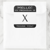 Aufkleber für "Meine Aussprache" individuell anpas (Tasche)