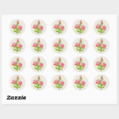 Aufkleber für Miniatur-Rose (Blatt)