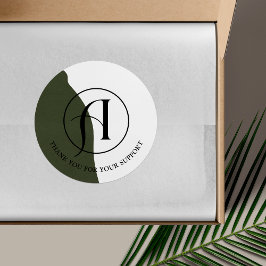 Aufkleber für Minimalistische Round-Logos