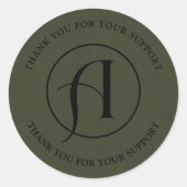 Aufkleber für Minimalistische Round-Logos (Vorderseite)