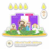 Aufkleber für mittelgroße Adventskühlchen (Vorderseite)