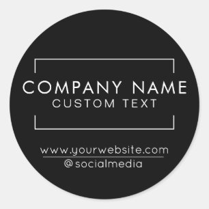 Aufkleber für moderne Kleinunternehmen