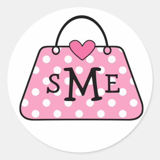 Aufkleber für Monogramm (#LABL 020) (Vorderseite)