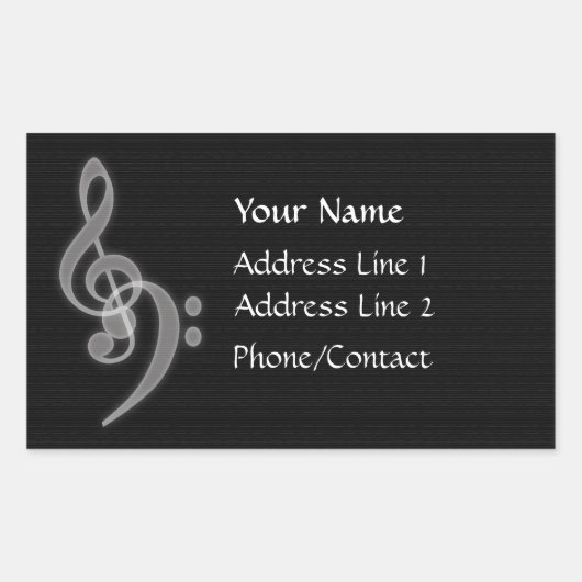 Aufkleber für Musikadresse (Vorderseite)