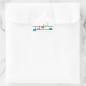 Aufkleber für Musiknote (Tasche)