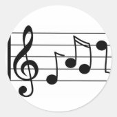 Aufkleber für Musiknote (Vorderseite)