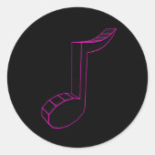 Aufkleber für Musiknote (Vorderseite)