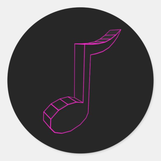 Aufkleber für Musiknote (Vorderseite)