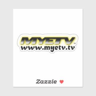Aufkleber für MYETV-Notebooks (transparent/weiß)