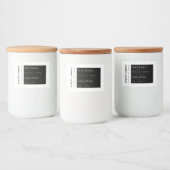 Aufkleber für natürliche moderne Kerzen (Flaschen)