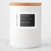 Aufkleber für natürliche moderne Kerzen (Vorderseite)