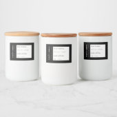 Aufkleber für natürliche moderne Kerzen (Flaschen)