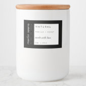 Aufkleber für natürliche moderne Kerzen (Vorderseite)