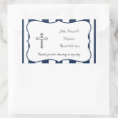 Aufkleber für Navy und White Taufen (Tasche)