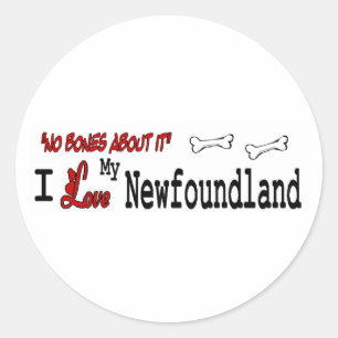Aufkleber für Neufundland (I Liebe)