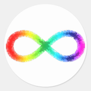 Aufkleber für Neurovielfalt, weiß