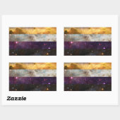 Aufkleber für nichtbinäre Nebulaflagge (Blatt)