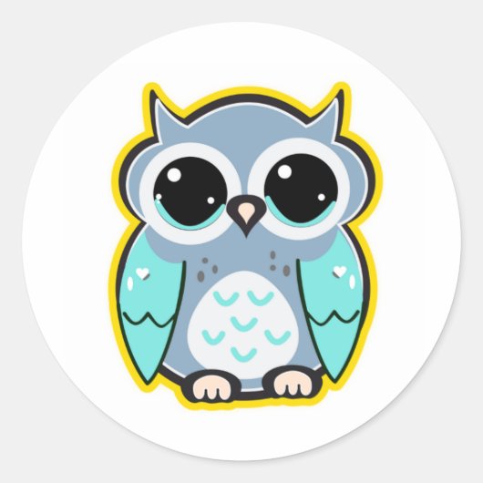 Aufkleber für niedliche Babyschale Cartoon (Vorderseite)